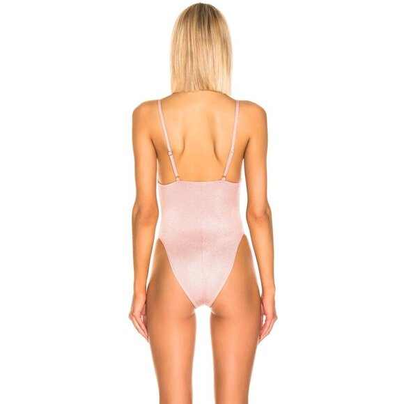 Elegant Pink Women's Swimsuit - Picture 3 of 8